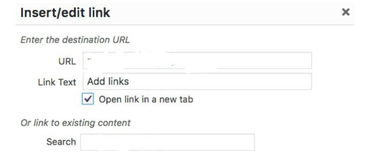 editing your link insertion 