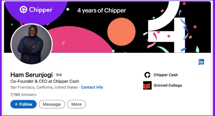Chipper cash founder